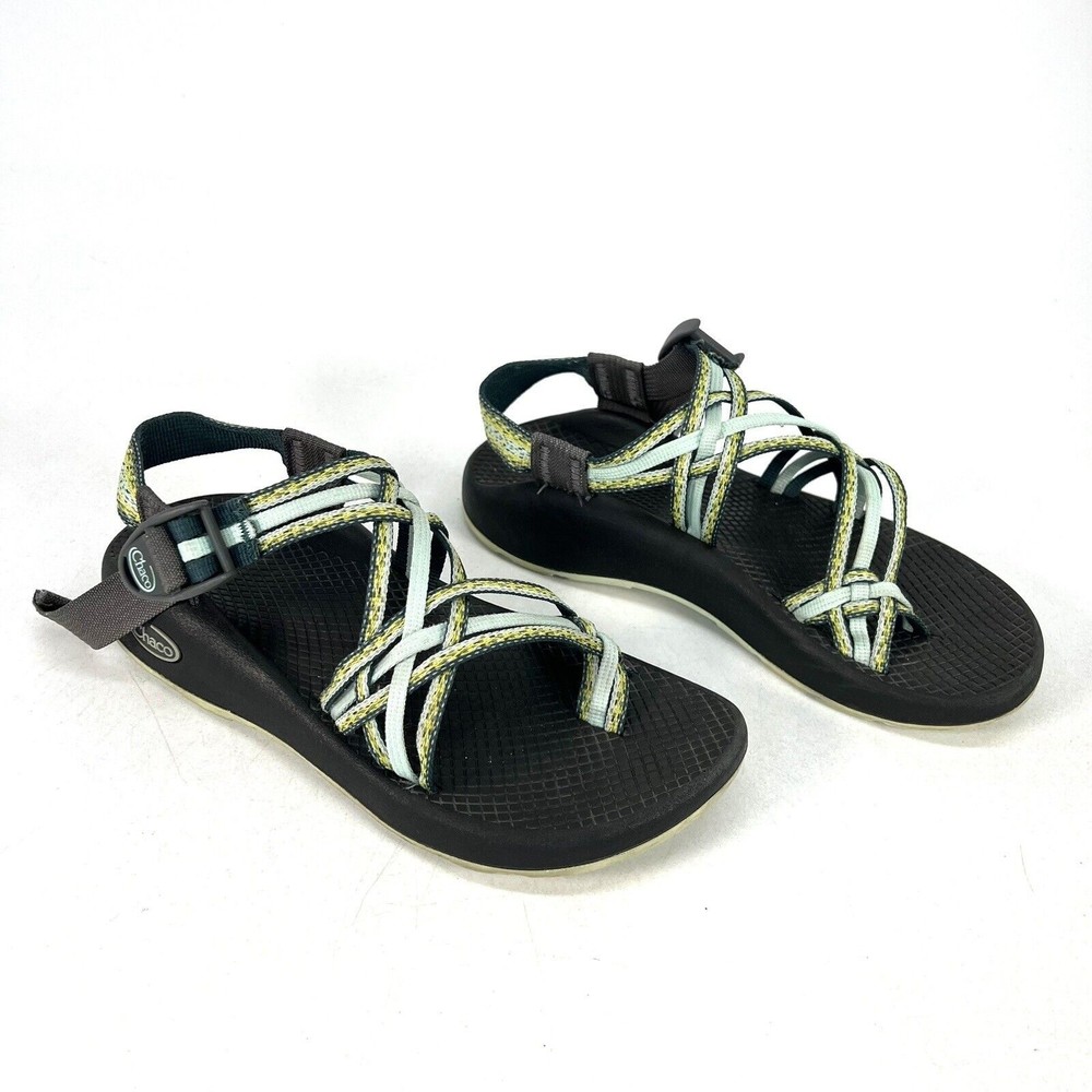 Women's Chaco Strappy ZX3 Yampa Trail Sandals Stardust Green J105060 Size 6 - Picture 5 of 10